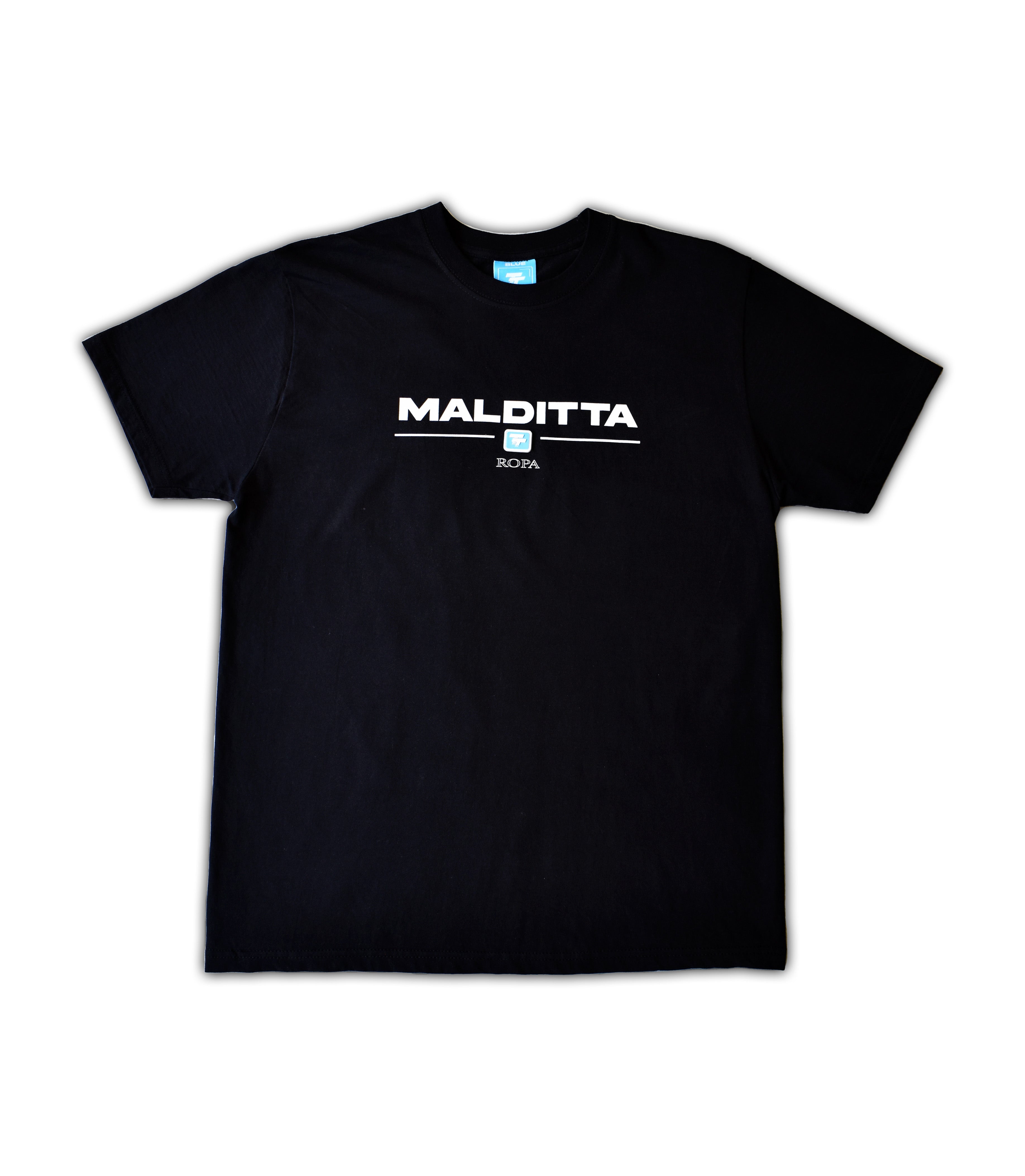 Black SPORT Tee Blue Patch